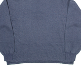 Mens Sweatshirt Blue 1/4 Zip XL