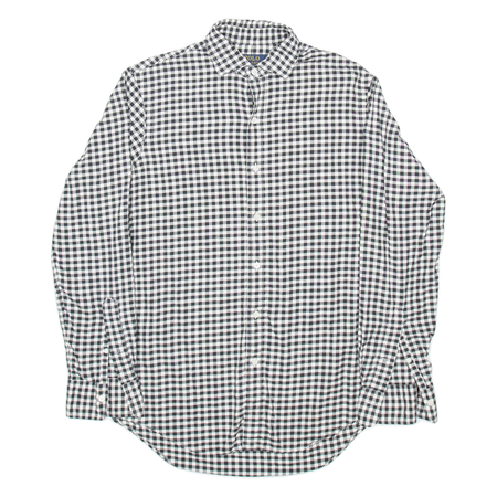 POLO RALPH LAUREN Mens Shirt Black Check Long Sleeve S