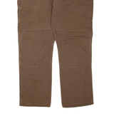 DICKIES Flex Mens Trousers Brown Regular Straight W42 L32