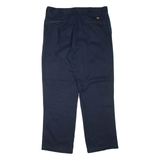 DICKIES Mens Trousers Blue Regular Straight W36 L32