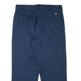 DICKIES Mens Trousers Blue Regular Straight W34 L26