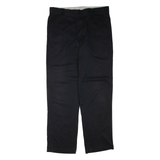 DICKIES Mens Trousers Black Regular Straight W36 L34