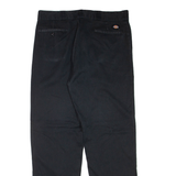 DICKIES Mens Trousers Black Regular Straight W36 L34