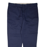DICKIES Mens Trousers Blue Regular Tapered W42 L32