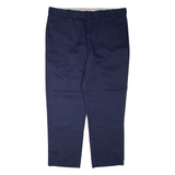 DICKIES Mens Trousers Blue Regular Tapered W42 L32