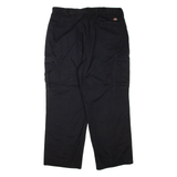 DICKIES Mens Trousers Black Regular Straight W38 L30