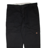 DICKIES Mens Trousers Black Regular Straight W42 L30