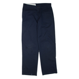 DICKIES Mens Trousers Blue Regular Straight W32 L32