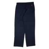 DICKIES Mens Trousers Blue Regular Straight W32 L32