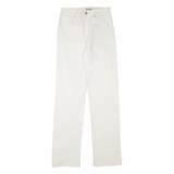 GUESS Womens Trousers White Regular Straight W24 L31