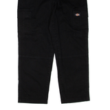 DICKIES Cargo Womens Trousers Black Regular Straight W30 L27