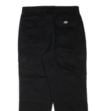 DICKIES Cargo Womens Trousers Black Regular Straight W30 L27