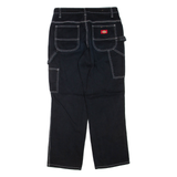 DICKIES Womens Trousers Black Regular Straight W28 L29