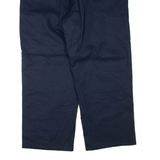 DICKIES Womens Trousers Blue Regular Straight W38 L28