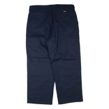 DICKIES Womens Trousers Blue Regular Straight W38 L28