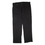 DICKIES Mens Trousers Black Regular Straight W34 L30