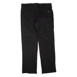 DICKIES Mens Trousers Black Regular Straight W34 L30