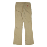 DICKIES Womens Trousers Beige Regular Bootcut W28 L31