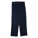 DICKIES Mens Trousers Blue Regular Straight W30 L32