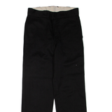 DICKIES Mens Trousers Black Regular Straight W30 L30