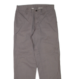 DICKIES Mens Trousers Grey Regular Straight W30 L30