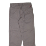 DICKIES Mens Trousers Grey Regular Straight W30 L30