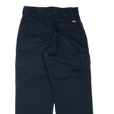 DICKIES Cargo Mens Trousers Black Relaxed Straight W30 L29