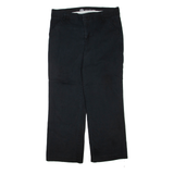 DICKIES Womens Trousers Black Regular Straight W34 L29