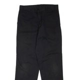 DICKIES Mens Trousers Black Regular Straight W30 L31