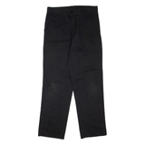DICKIES Mens Trousers Black Regular Straight W30 L31