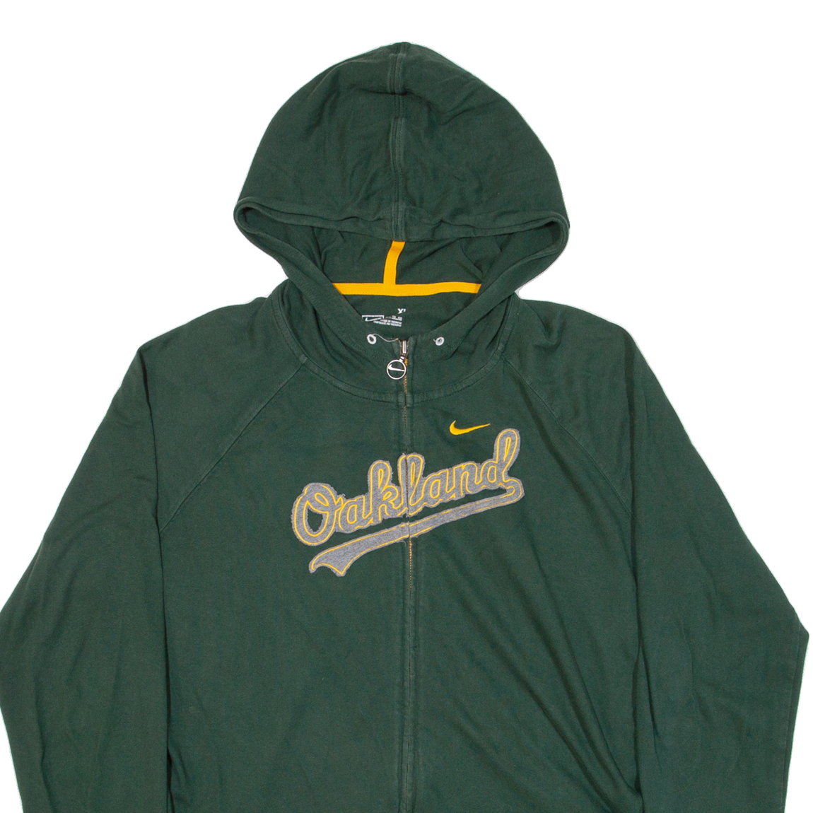 NIKE Team Oakland Athletics Boys Green Hoodie USA XL