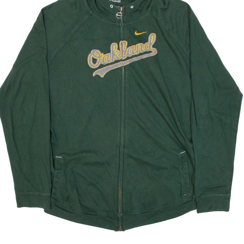 NIKE Team Oakland Athletics Boys Green Hoodie USA XL