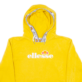 ELLESSE Cropped Womens Yellow Hoodie UK 4