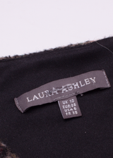LAURA ASHLEY Womens Pencil Dress Brown Knit Wool Plaid Knee Length UK 10