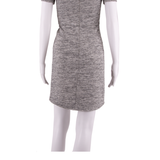 TIBI Womens Fit & Flare Dress Grey Short Sleeve Short UK 4