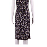 HOBBS LONDON Womens Fit & Flare Dress Blue Viscose Crazy Pattern UK 10