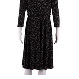 LAURA ASHLEY Womens Fit & Flare Dress Black Spotted Knee Length UK 12