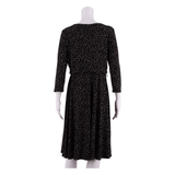 LAURA ASHLEY Womens Fit & Flare Dress Black Spotted Knee Length UK 12