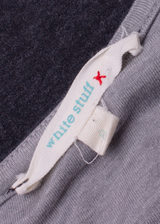 WHITE STUFF Pocketed Womens Shift Dress Grey Knee Length UK 8