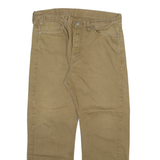 LEVI'S 505 Mens Trousers Beige Regular Straight W36 L29
