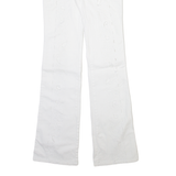 MOSCHINO Womens Trousers White Slim Bootcut W28 L34
