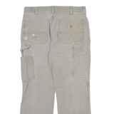 CARHARTT Carpenter Mens Trousers Grey Relaxed Straight W32 L30