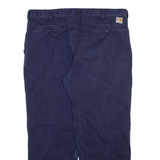 CARHARTT Workwear Mens Trousers Blue Relaxed Straight W38 L30