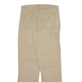 CARHARTT Carpenter Mens Trousers Beige Relaxed Straight W30 L32