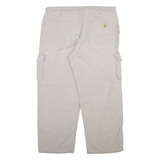 CARHARTT Carpenter Mens Trousers Grey Relaxed Straight W40 L30