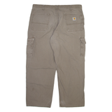 CARHARTT Carpenter Mens Trousers Grey Relaxed Straight W40 L30