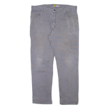 CARHARTT Carpenter Mens Trousers Grey Relaxed Straight W40 L32