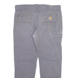 CARHARTT Carpenter Mens Trousers Grey Relaxed Straight W40 L32