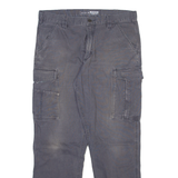 CARHARTT Cargo Mens Trousers Grey Relaxed Straight W36 L32