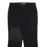 CARHARTT Mens Trousers Black Relaxed Straight W34 L30